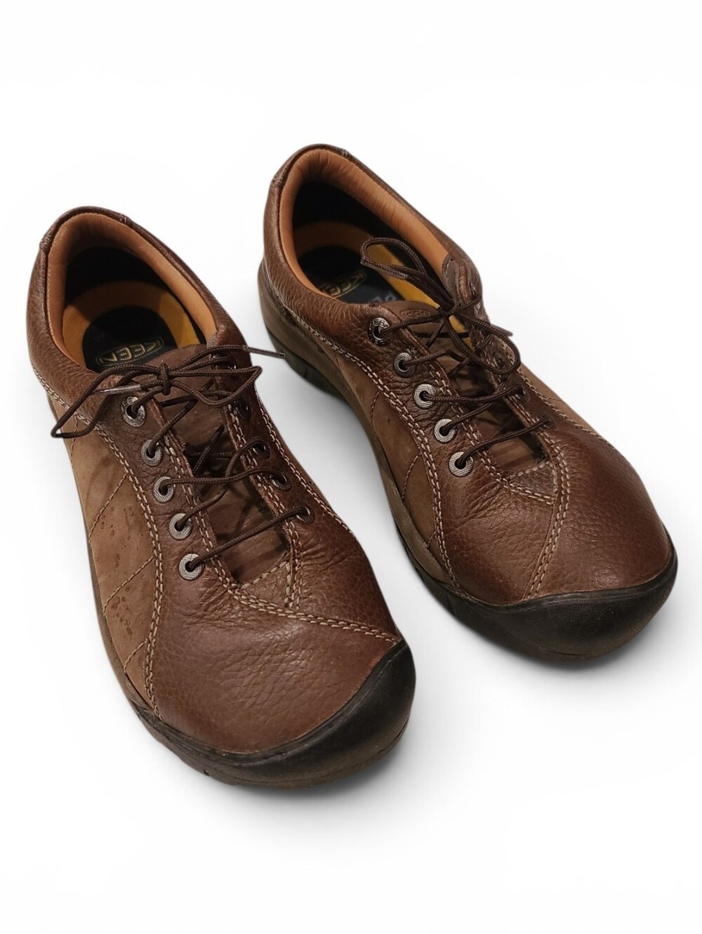 Keen Presidio leather lace up hiking shoes size US 8